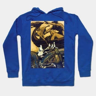 Sea Battle - Arthur Rackham Hoodie